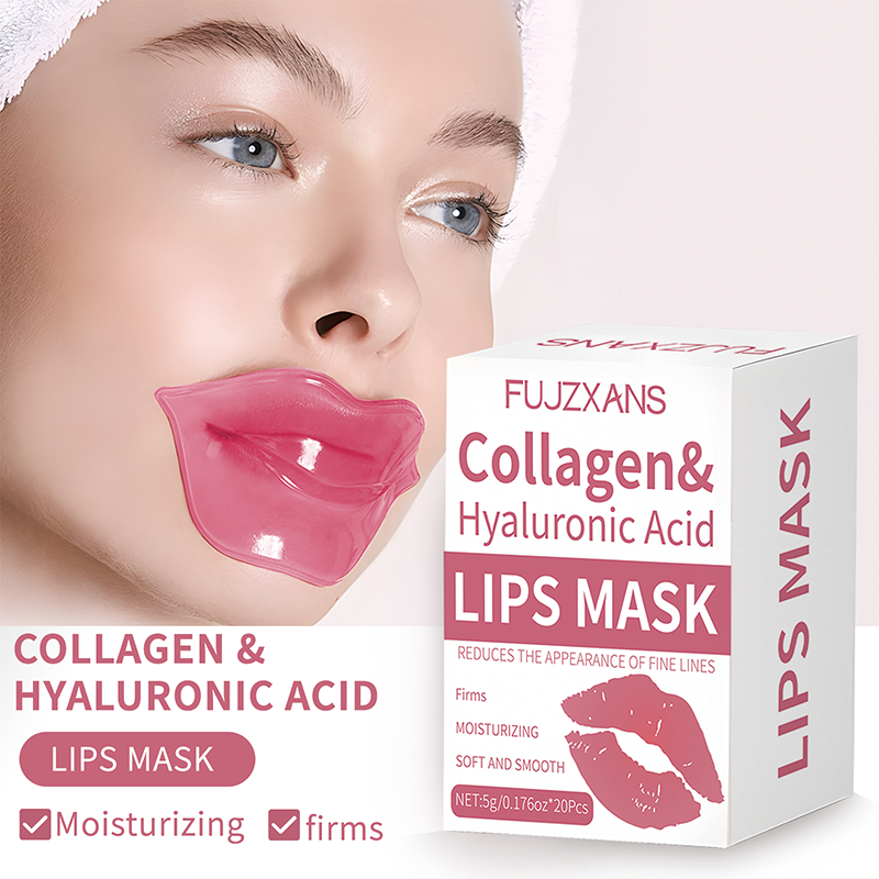Skincare Collagen - 20Pcs/Box Pink Lips Masks Sheets For