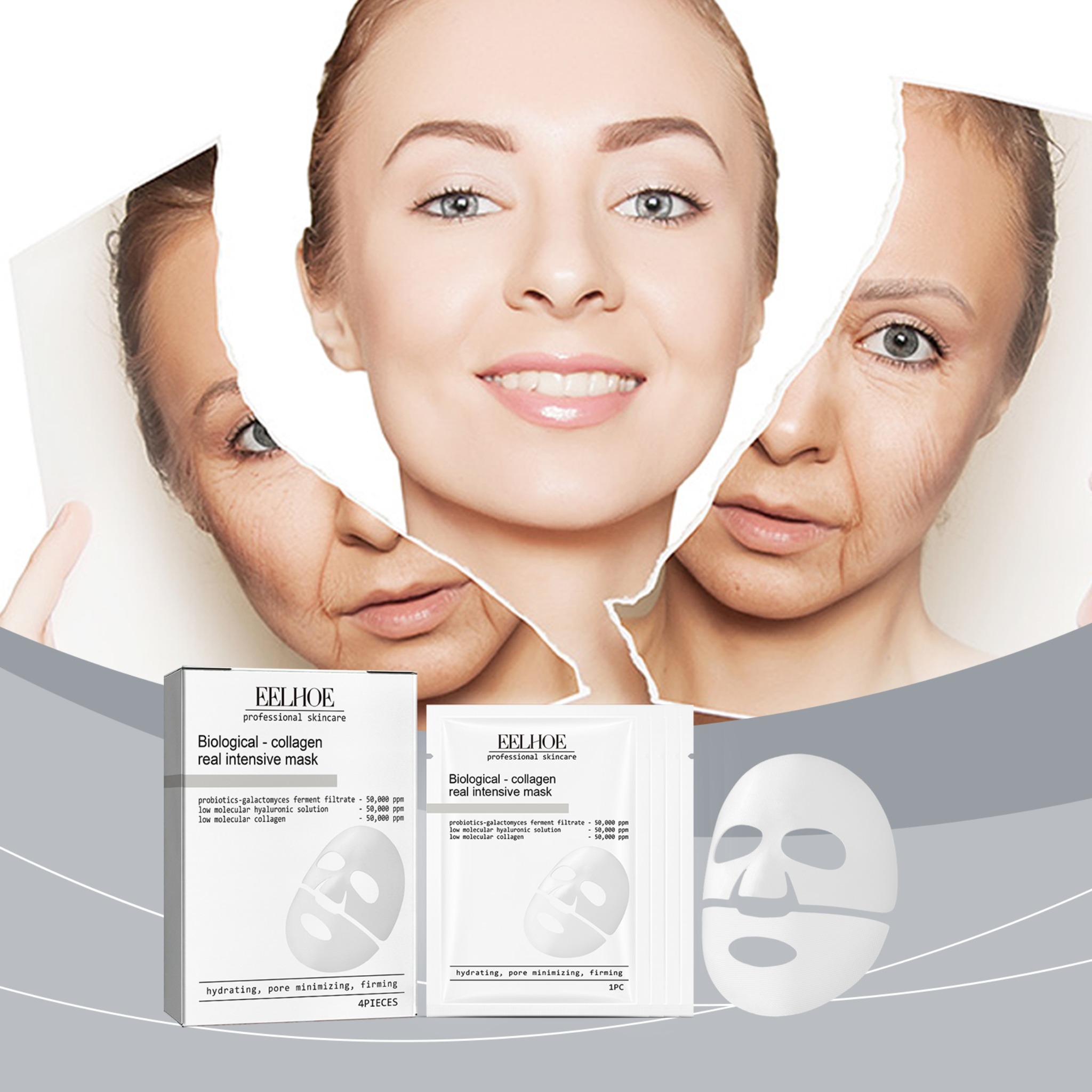 Skincare Collagen - Collagen Face Mask Hydrating Shrinking Pores
