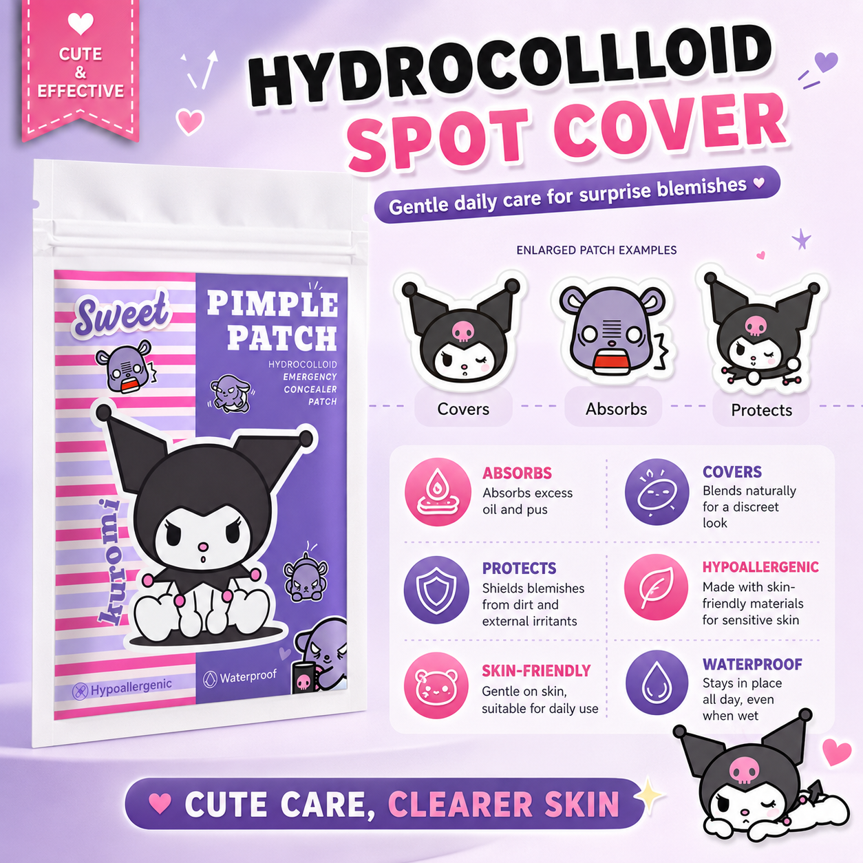 Hello Kitty Cute Pimple Patche - مراجعة Skincare Gentle وسعره