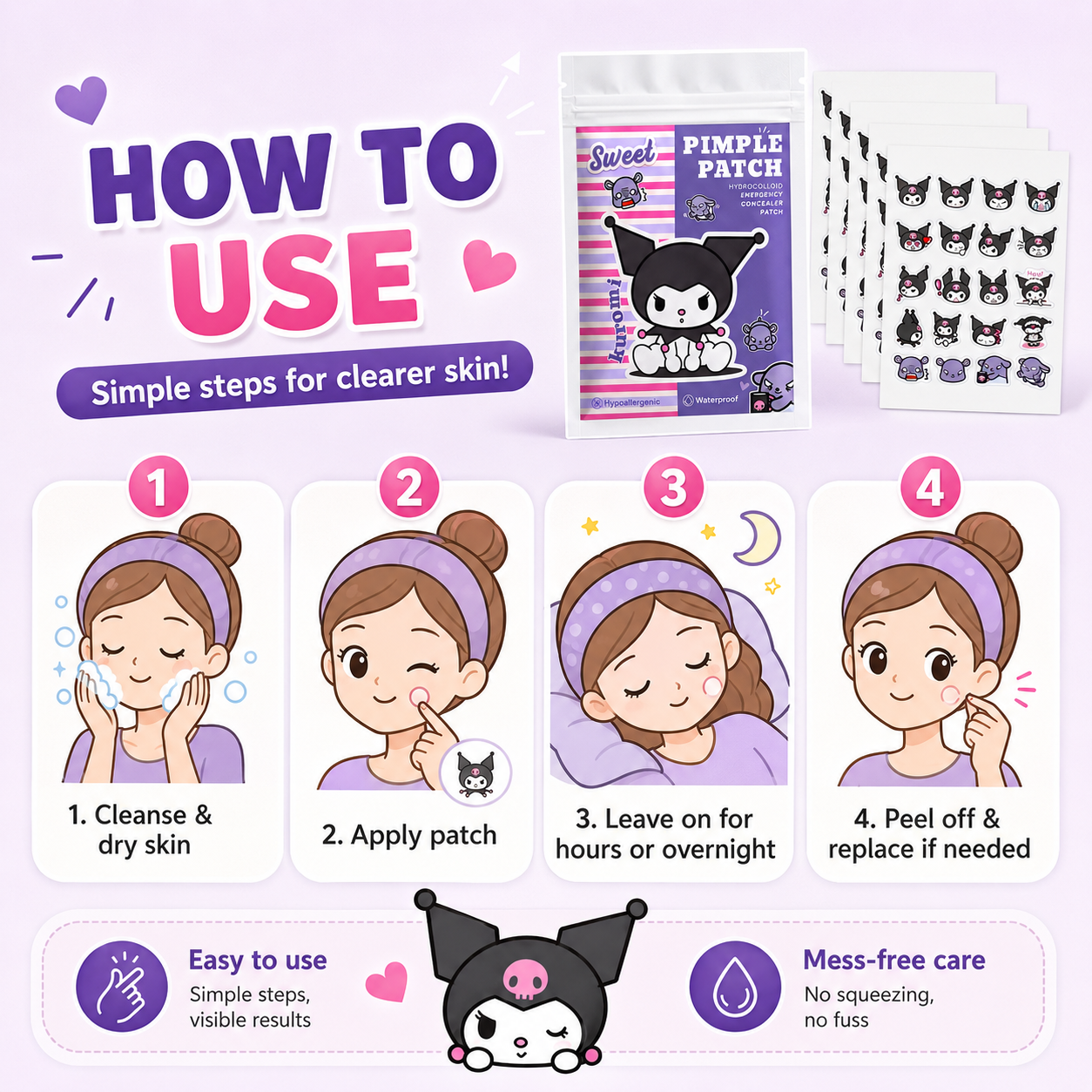 Hello Kitty Cute Pimple Patche - مراجعة Skincare Gentle وسعره