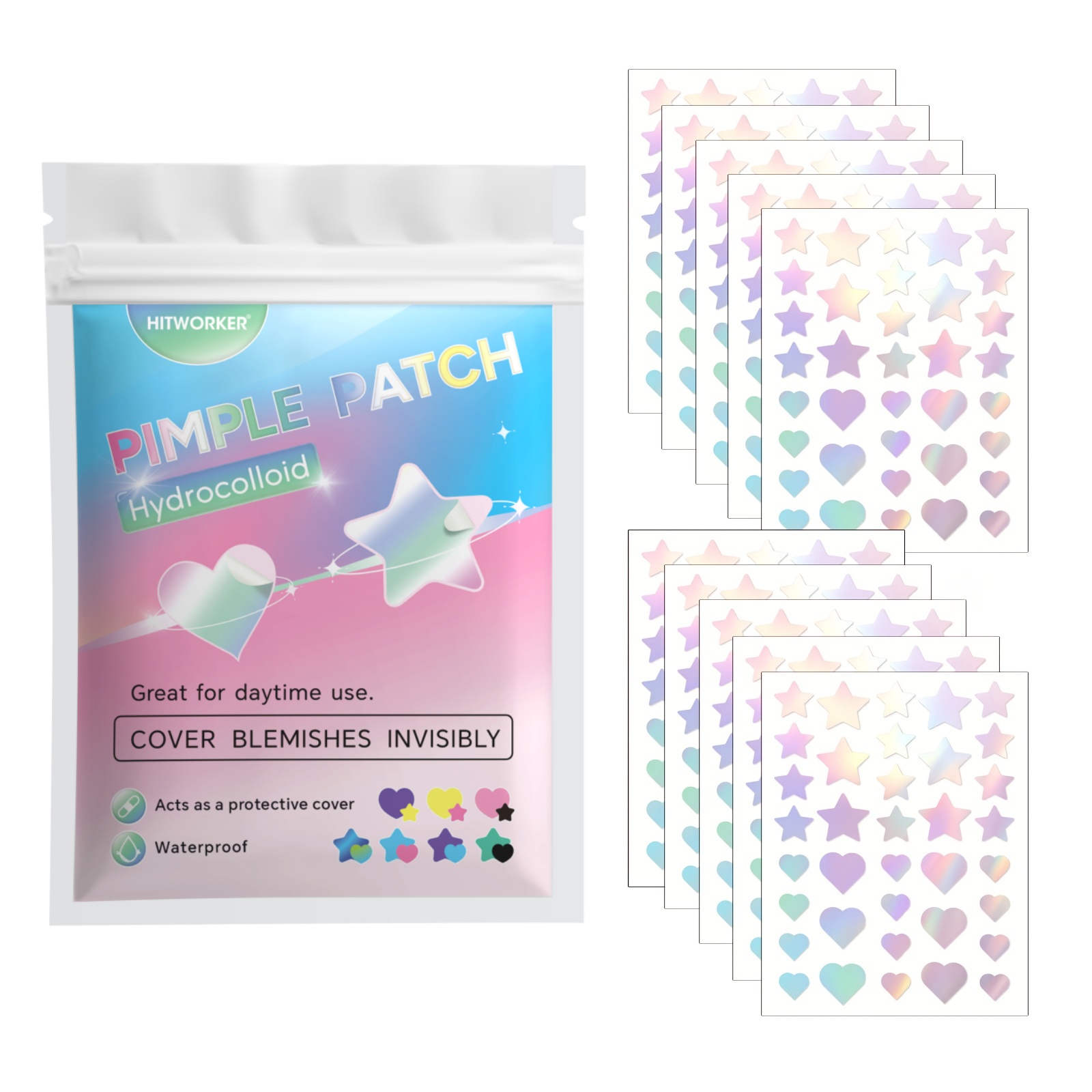 360pcs Colorful Acne Patches – - مراجعة Skincare Gentle وسعره