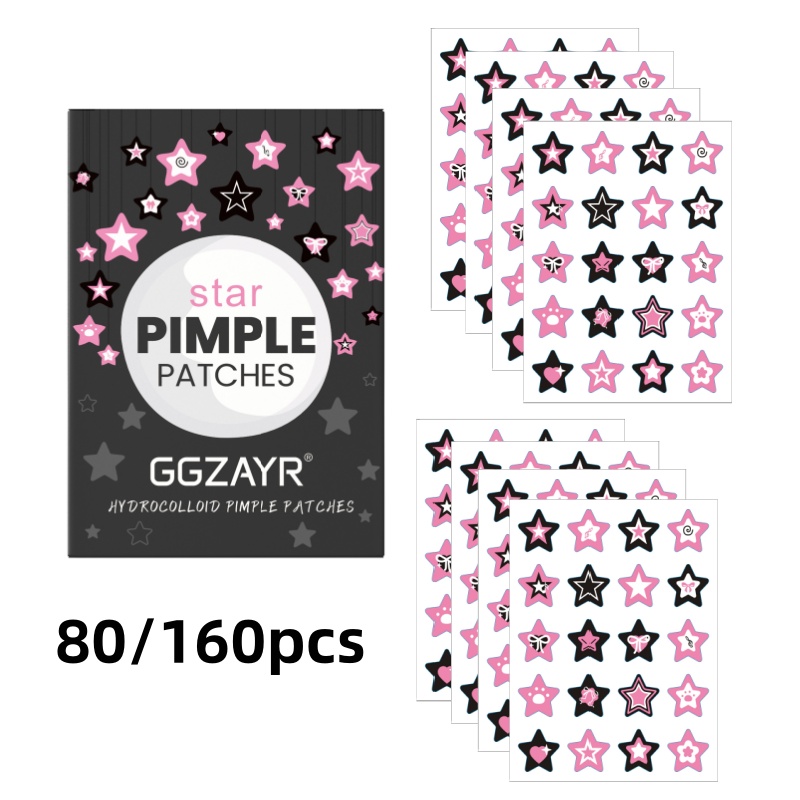 80/160pcs Star Acne Patch Set  - مراجعة Skincare Gentle وسعره