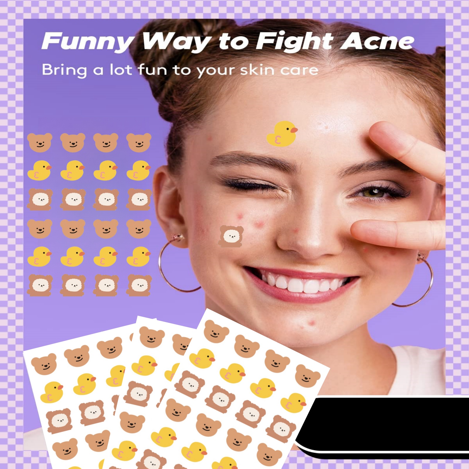 24 pieces of cartoon facial ac - مراجعة Skincare Gentle وسعره
