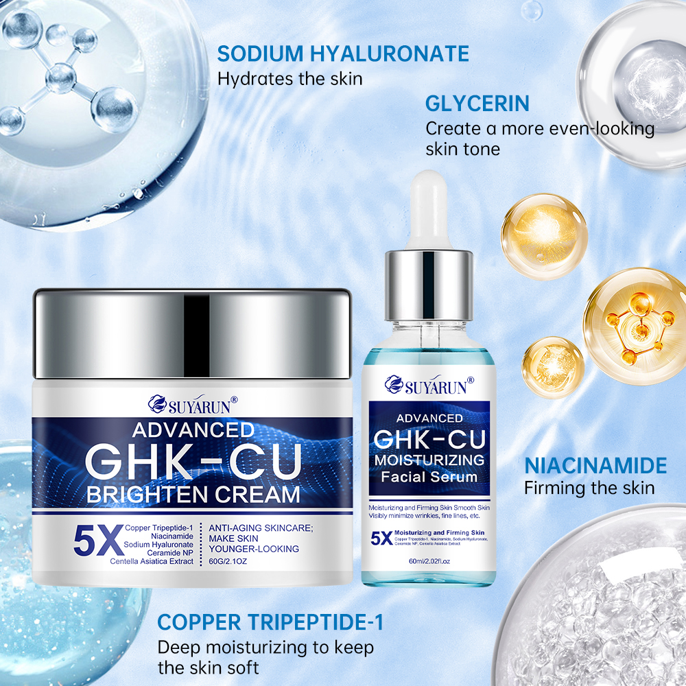 SUYARUN GHK-CU Cream & Serum - - مراجعة Skincare Whitening وسعره