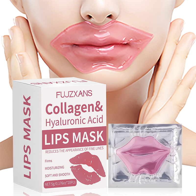 20Pcs/Box Pink Lips Masks Shee - مراجعة Skincare Collagen وسعره