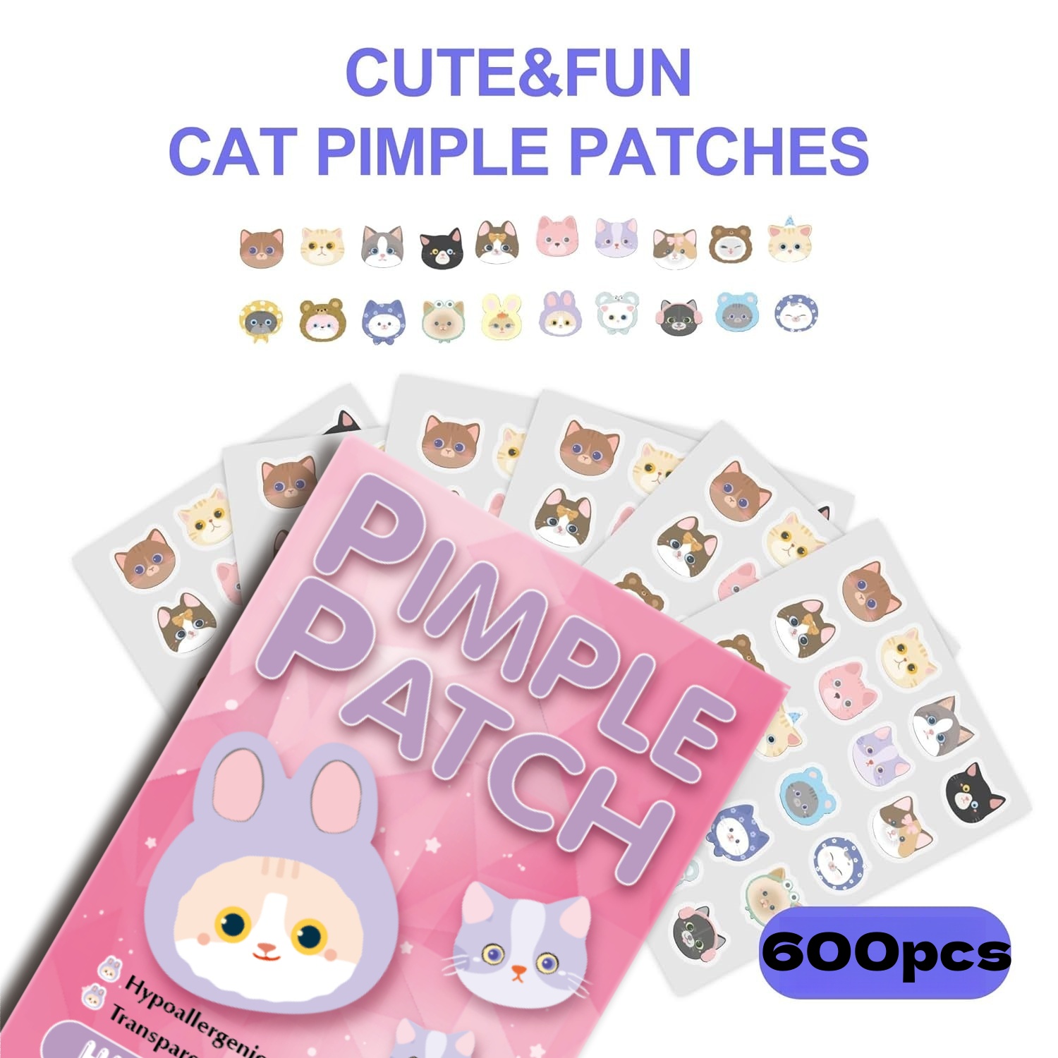 600pcs Cartoon acne patch, cut - مراجعة Skincare Gentle وسعره
