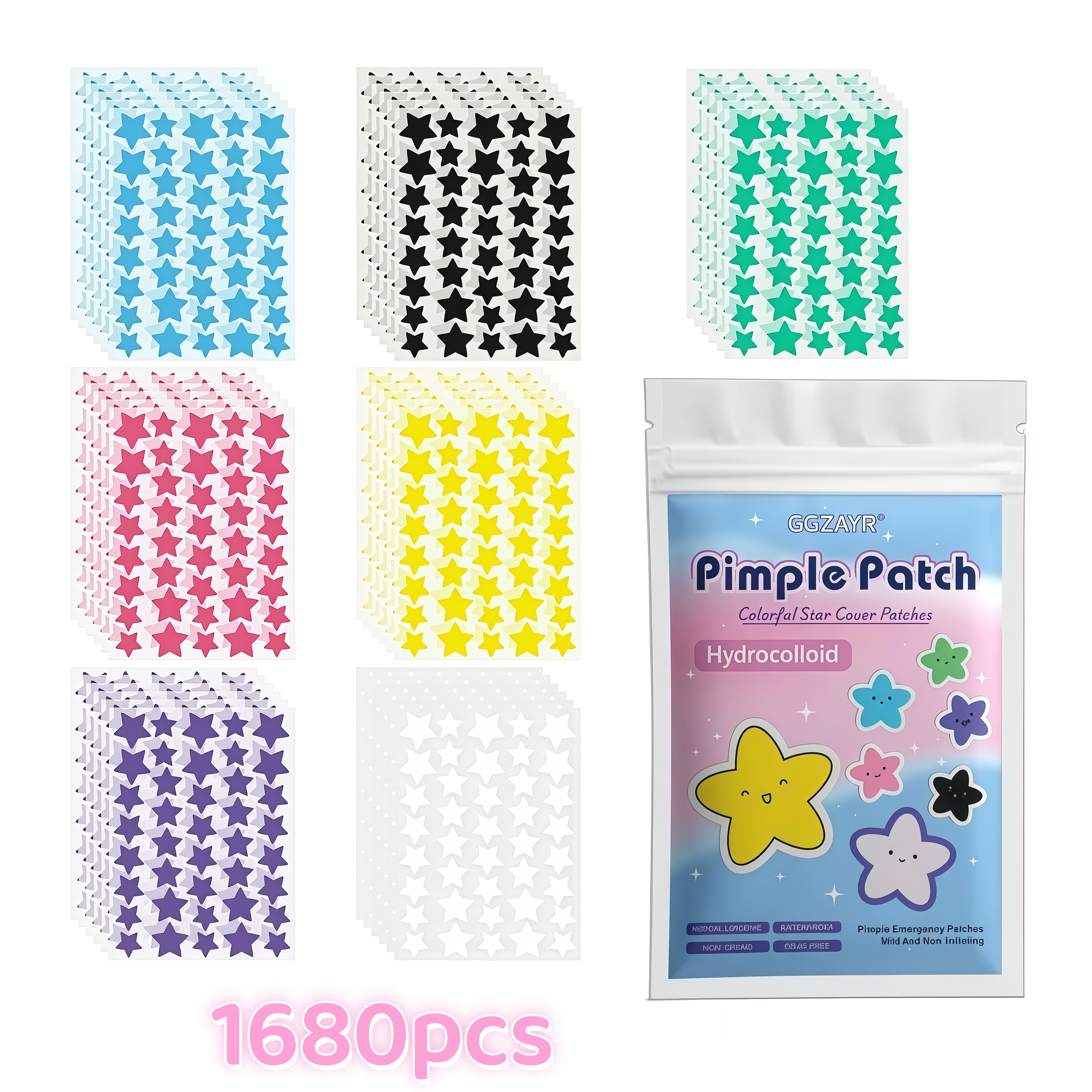 280/1120/1680pcs Seven-Color S - مراجعة Skincare Gentle وسعره