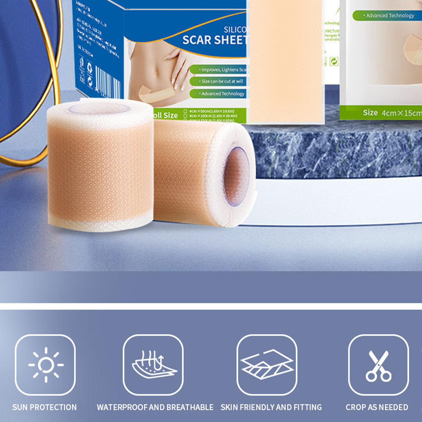 1 Roll Silicone Scar Sheets 4c - مراجعة Skincare Collagen وسعره