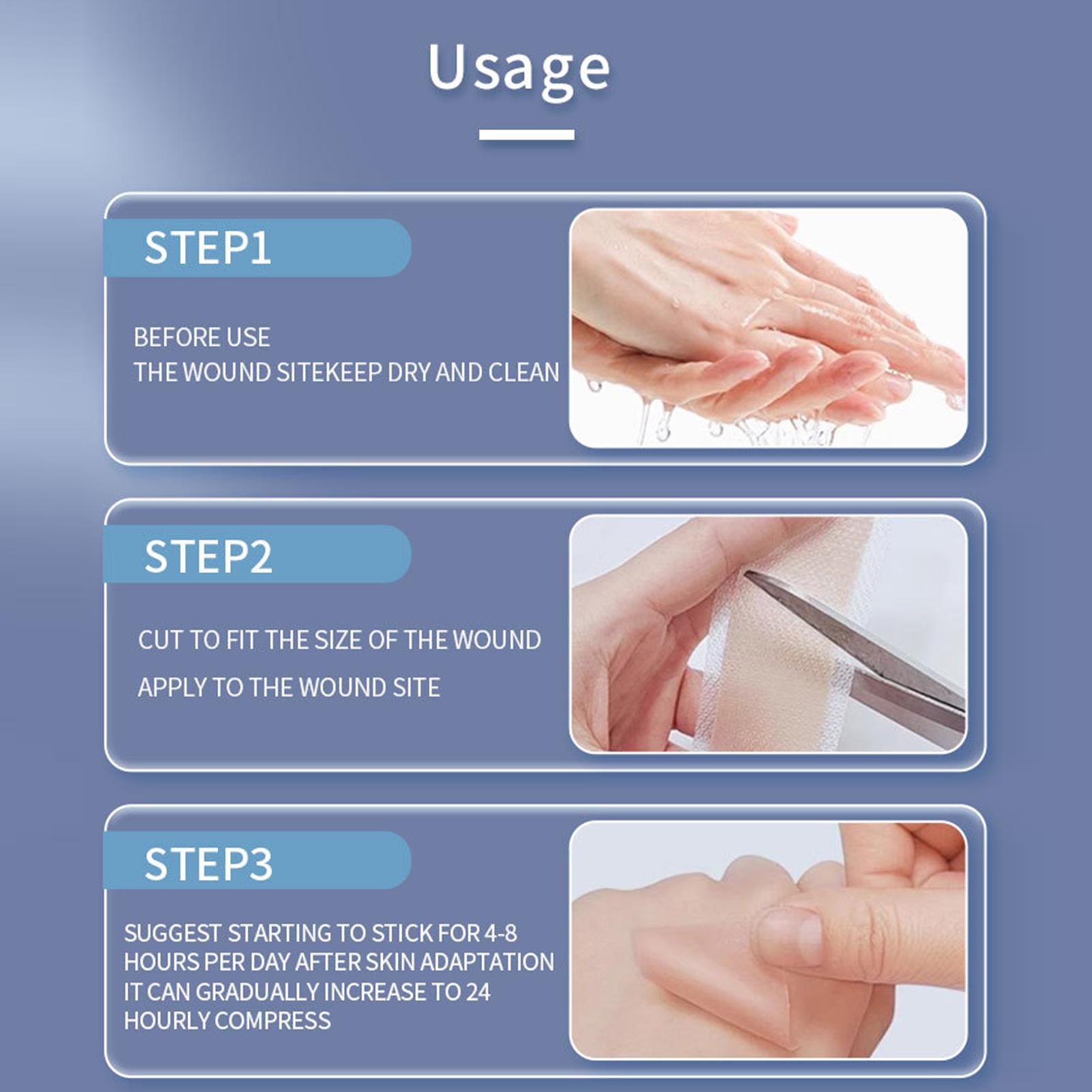 1 Roll Silicone Scar Sheets 4c - مراجعة Skincare Collagen وسعره